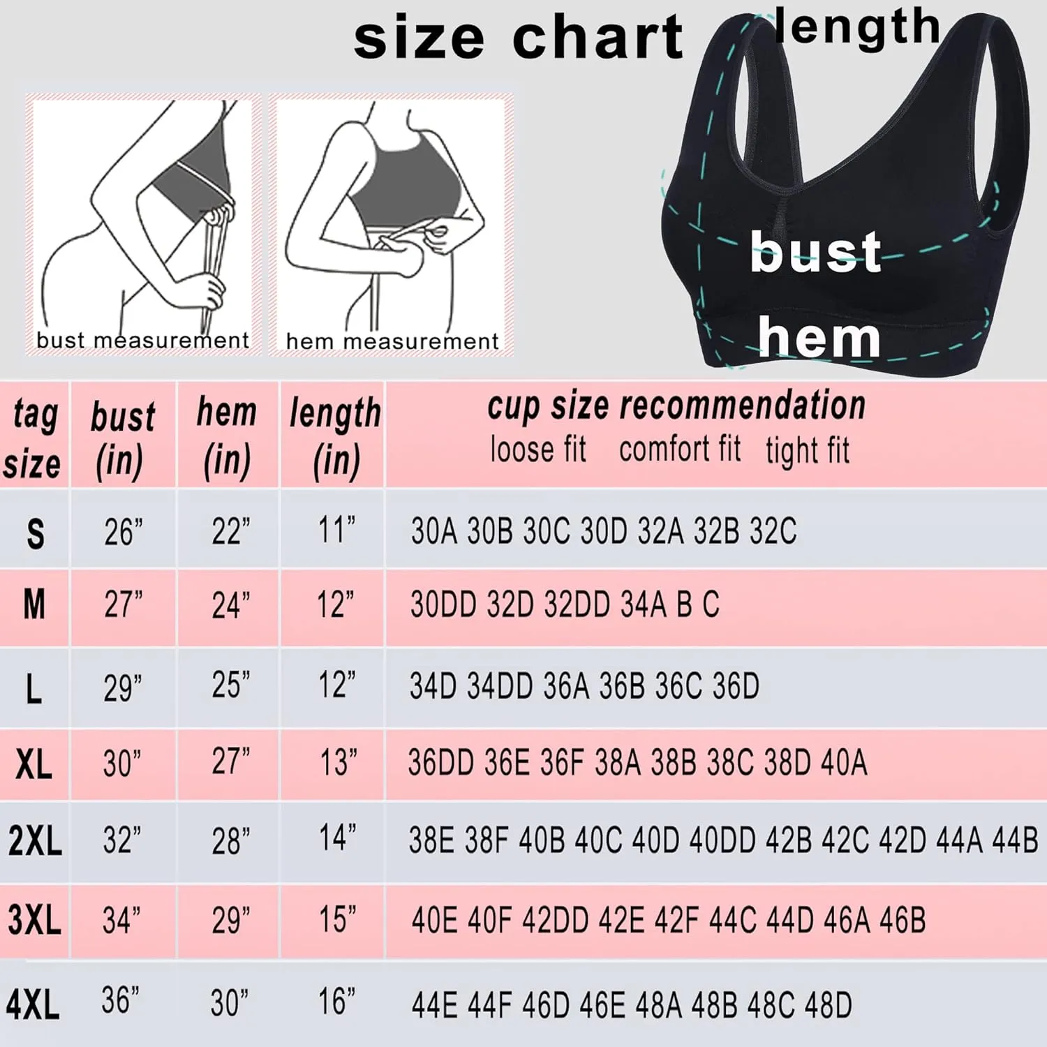 PRETTYWELL Sleep Bras for Women, Comfort Seamless Wireless Stretchy Sports Bra,3 Pack Yoga Bras, with Removable Pads