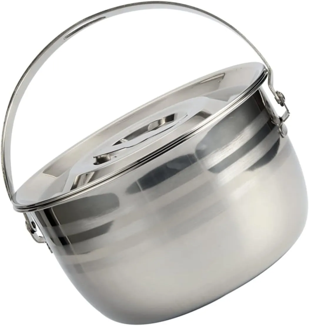 PRETYZOOM Camping Soup Pot Cookset Large Capacity Stew Pot Non-stick Surface for Easy Cooking