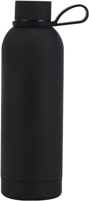 RareGem Insulated Water Bottles -17 oz Stainless Steel Rubber Coated Double Wall Water Bottle, Leakproof Lightweight,BPA Free