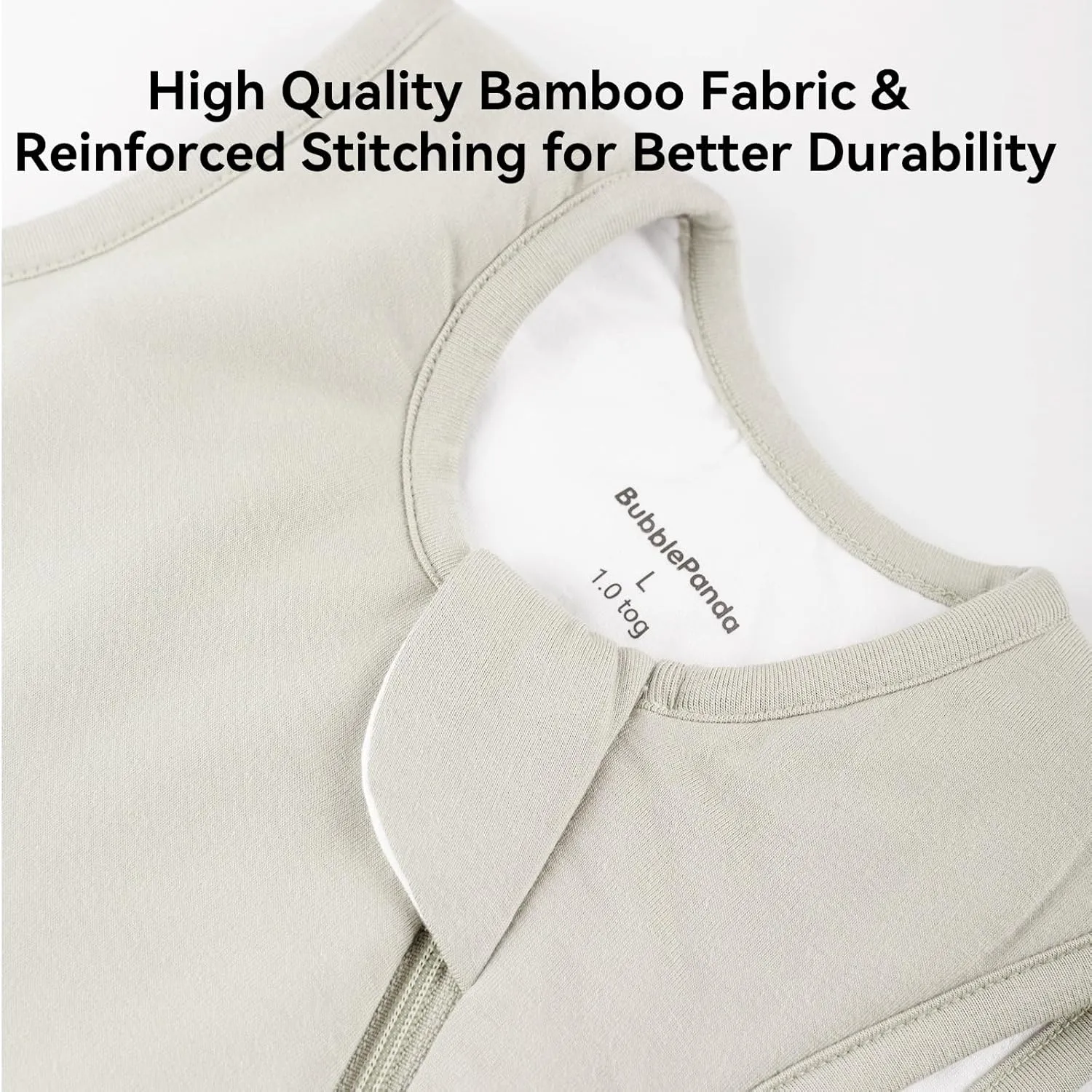 Rayon Made from Bamboo Sleep Sack 0-36 Months 1.0 Tog Ultra Soft Baby Wearable Blanket Toddler Sleeping Sack for Babies (Oat, M(6-12M))