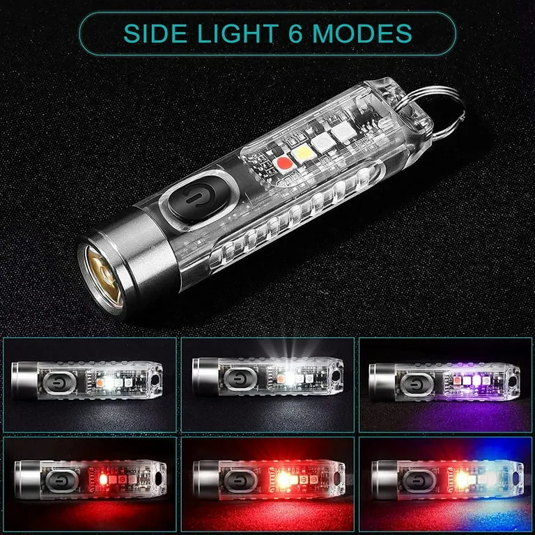 Rayvia Compact Rechargeable Keychain Flashlight 400 Lumens