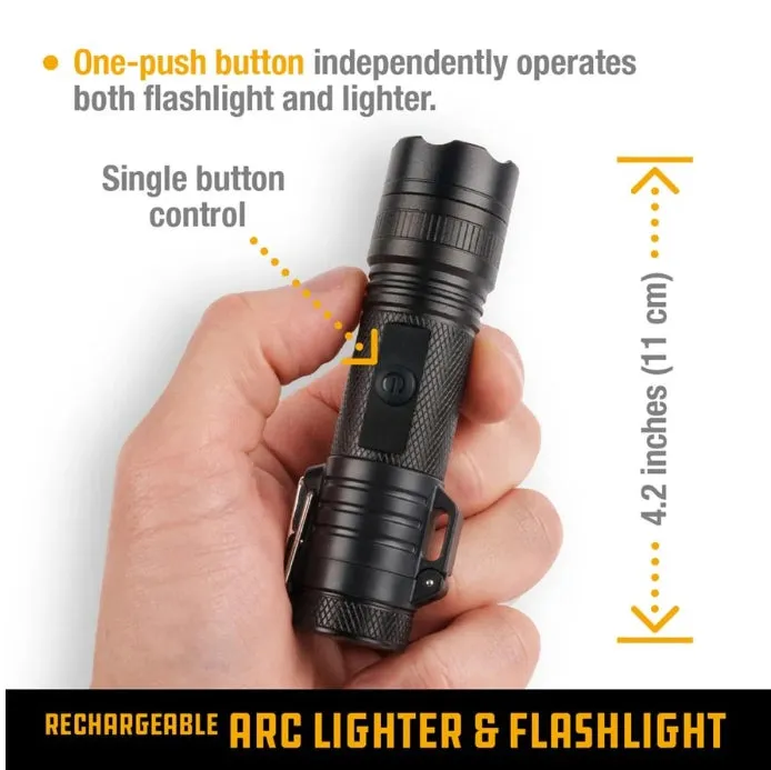Rechargeable Arc Lighter & LED Flashlight