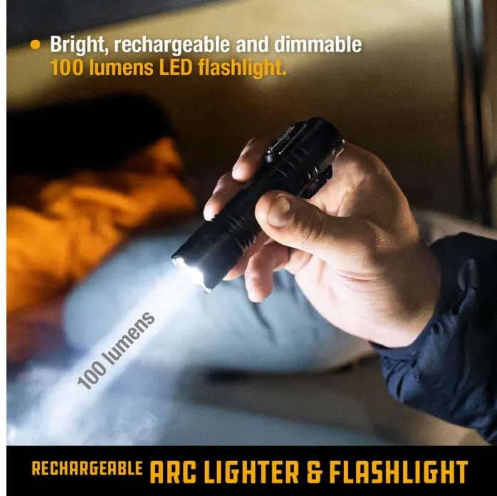 Rechargeable Arc Lighter & LED Flashlight