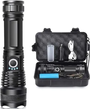 Rechargeable Flashlight 100,000 Lumen - USB Fast Charging