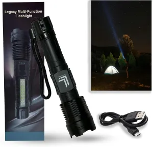 Rechargeable Flashlights High Lumens, 20,000 Lumens, Super Bright Tactical LED Flashlight with 7 Modes, IPX7 Waterproof, Powerful Handheld Flashlight for Camping, Hiking, Home Emergencies