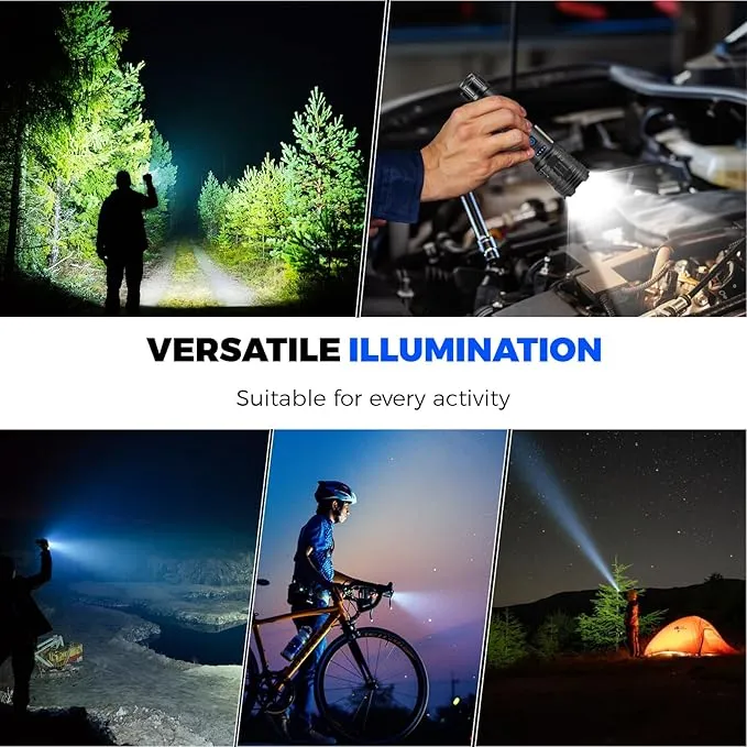 Rechargeable Flashlights High Lumens, 990000 Lumen Super Bright LED Flashlight with Adjustable 7 Modes & 12H Long Runtime, Powerful Waterproof Handheld Flash Light, Flashlights for Home Camping...
