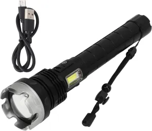 Rechargeable LED Flashlights, Super Bright 4 Modes Zoomable Waterproof Flash Lights for Emergency, Outdoor, Home, Camping