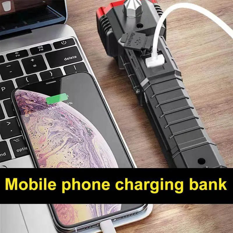 Rechargeable Magnetic Flashlight - Heavy-Duty Multifunctional Safety Light