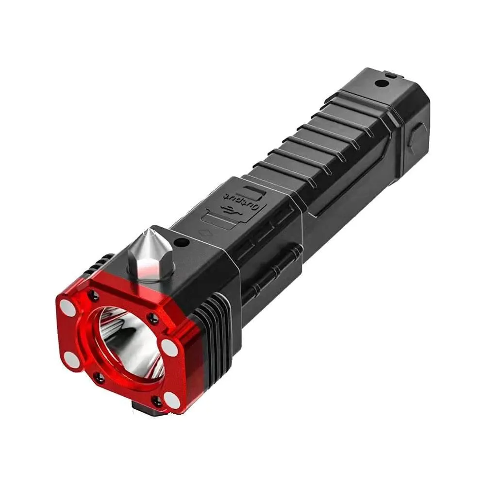 Rechargeable Magnetic Flashlight - Heavy-Duty Multifunctional Safety Light