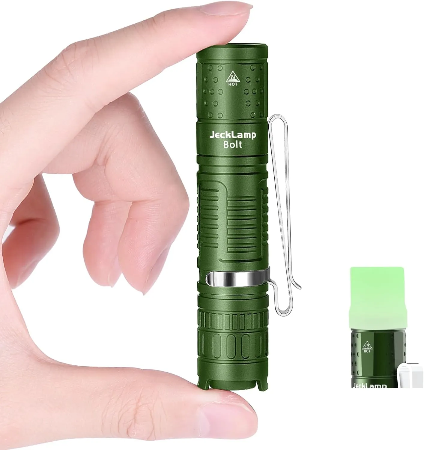 Rechargeable Mini Flashlight with Clip, 1100 High Lumens Super Bright Small Flashlight, IP68 Waterproof EDC Flashlight, 5 Modes Pocket Flashlight with Mode Memory for Camping Hiking