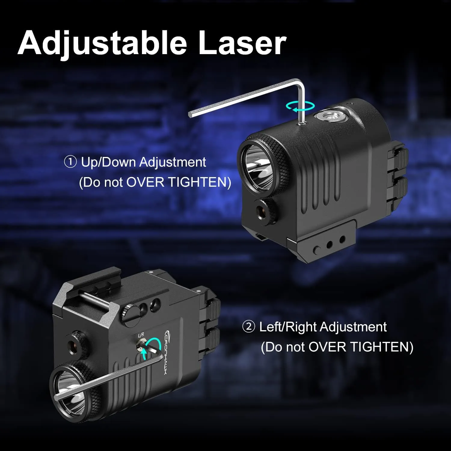 Rechargeable Pistol Light Laser Combo 650 Lumen Tactical Flashlight and Red Laser Sight Weaponlight Compatible with Picatinny 1913