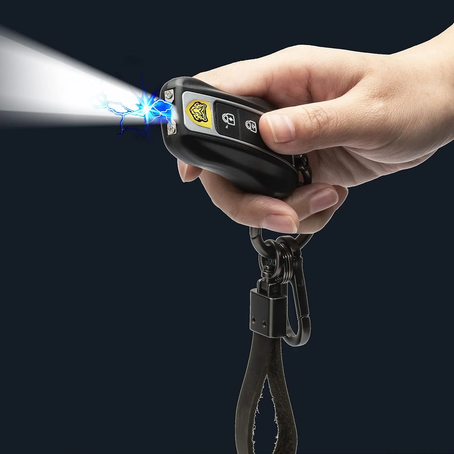 Rechargeable Stun Guns Self-Defense with LED Flashlight,Rechargeable Stun Gun for Woman