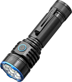 RECHOO Flashlight Rechargeable High Lumens, X7 PRO Bright Flashlight 2000 Lumens, 3 Lighting Modes with Memory Function & Customizable Brightness, IPX4 Waterproof for Emergencies, Home Camping Gear