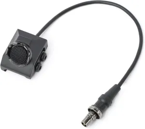 Remote Pressure Switch, Tactical Flashlight Weapon Light Switch with SF Plug for M300 M600 Scout Light, Aluminium Alloy Switch Fit for 20mm Picatinny Rail (S-BK)