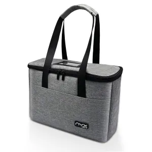 Resuable 3 Cups Drink Carrier for Delivery with Handle and Adjustable Dividers,Insulated Drink Caddy Cup Holder Bag for Take Out,Beverages Carrier Tote with Handle for Outdoors(Gray)