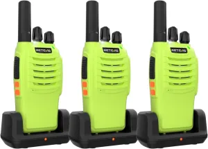 Retevis H-777 Walkie Talkies for Adults, 2 Way Radios Rechargeable Walkie Talkies Long Range, Portable FRS Two-Way Radios, Emergency Alarm LED Flashlight Type C Charger for Family Outdoor Trip(3 Pack)