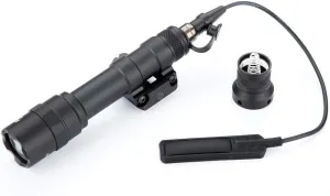 Rifle Weapon Flashlights, Tactical Picatinny Lights, Constant and Momentary Output, with Pressure Switch 20mm Mount Rail