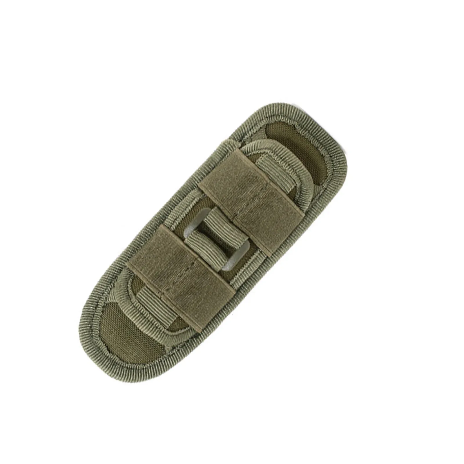 Rotatable Tactical Flashlight Pouch Holster with 360 Degree Carabiner Reel Clip - Belt Carry Case