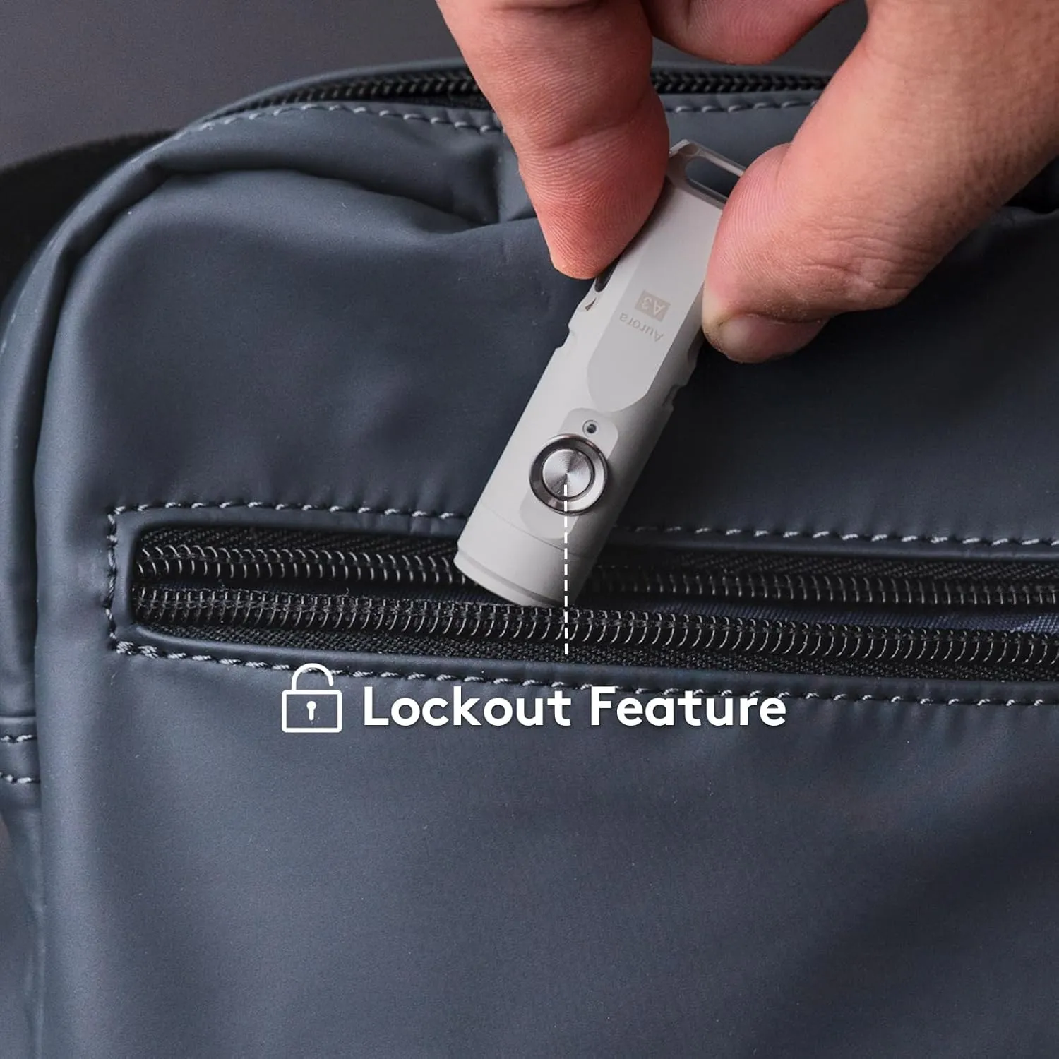 RovyVon A3 Gen 4 Keychain Flashlight- Super Bright 650 Lumens, USB C Rechargeable EDC Flashlight Water-Resistant, Lightweight- Ideal for Everyday Carry, Camping, Hiking, Emergency (Mao White)