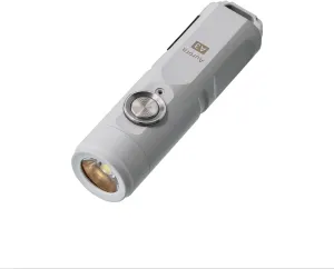 RovyVon A3 Gen 4 Keychain Flashlight- Super Bright 650 Lumens, USB C Rechargeable EDC Flashlight Water-Resistant, Lightweight- Ideal for Everyday Carry, Camping, Hiking, Emergency (Mao White)