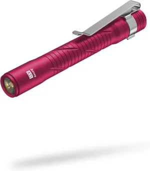 RovyVon Aurora A33 5000K LED Penlight, Max 180 Lumen, 3 Mode, Built-in 600mAh Battery, Type-C Rechargeable, Extra Long Use time, Medical Flashlight for Nurses Doctors Emergencies Outdoor(Red)