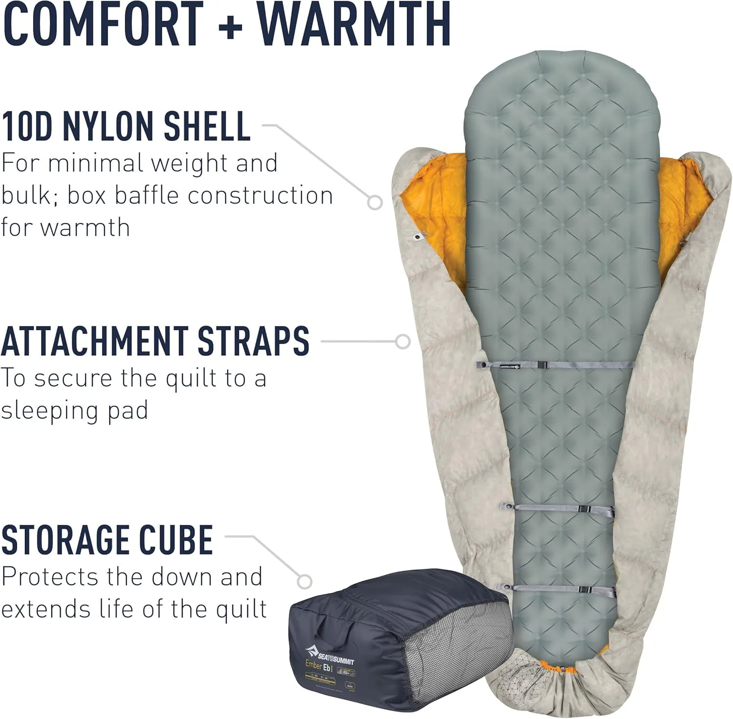 Sea to Summit Ember Ultralight Down Backpacking Quilt