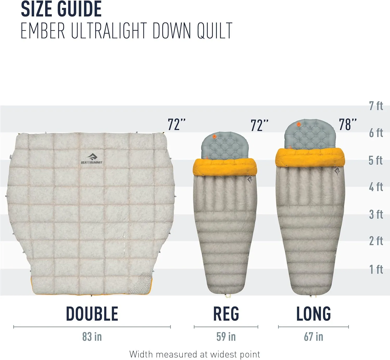 Sea to Summit Ember Ultralight Down Backpacking Quilt