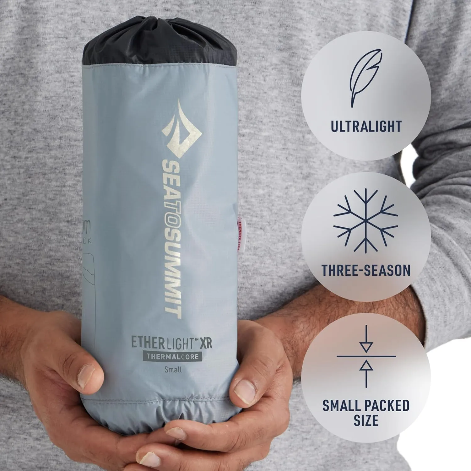Sea to Summit Ether Light XR Insulated Sleeping Pad, Tapered - Large (78 x 25 x 4 inches)