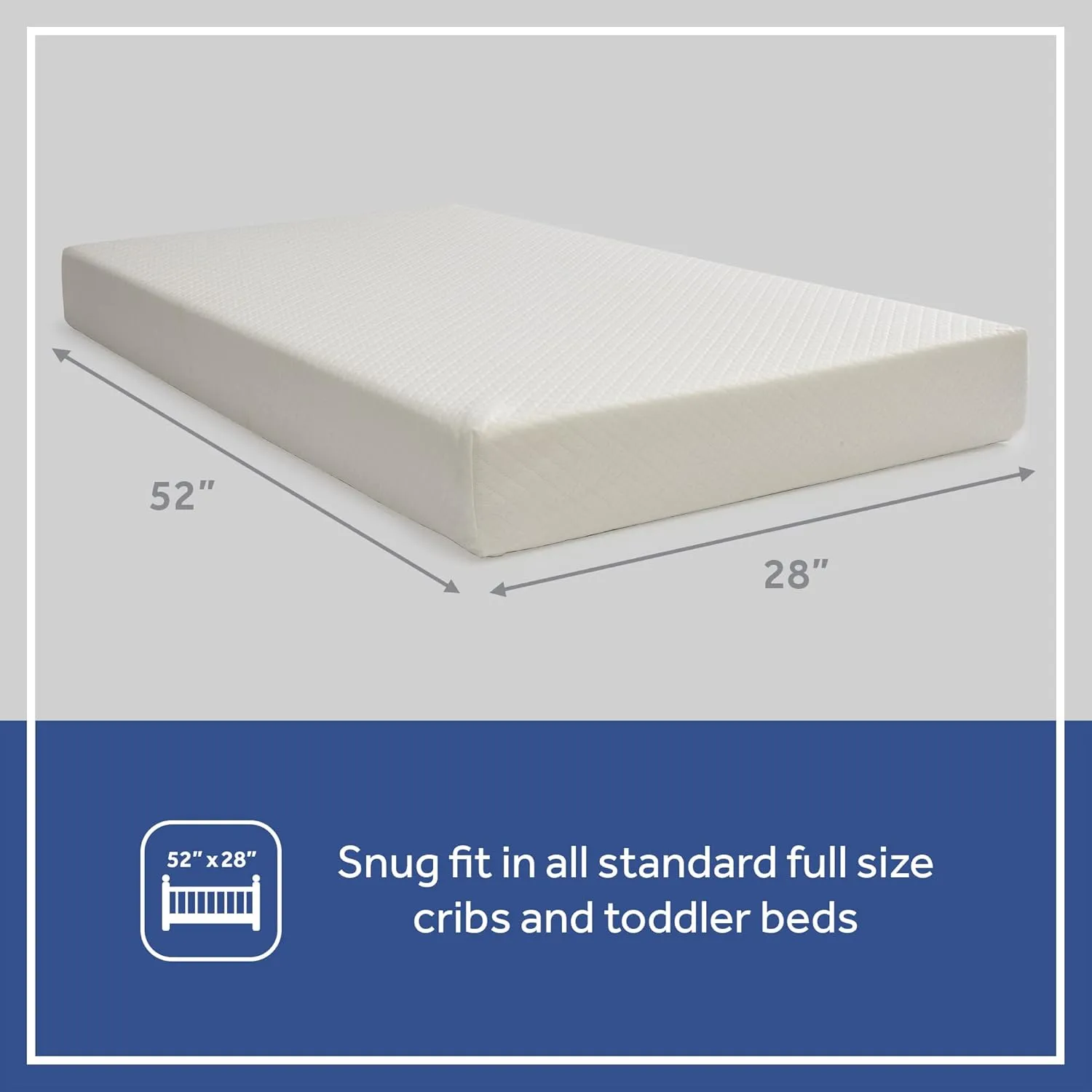Sealy Baby Butterfly Breathable Knit 2 Stage Waterproof Crib Mattress plus Toddler Bed Fit, Washable Easy Clean Zip Off Cover, GREENGUARD Gold Certified, Safety & Quality Tested, Made in USA, 52"X28"
