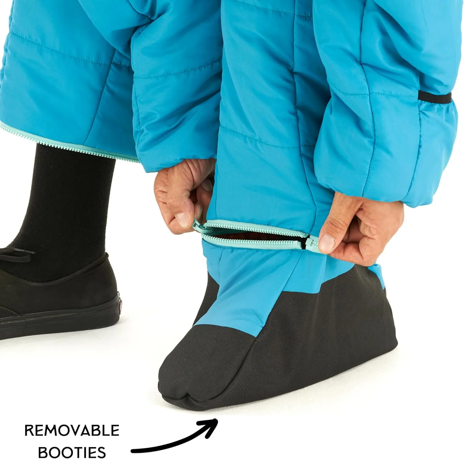 Selk'bag Lite Wearable Sleeping Bag - Outdoor and Indoor Sleeping Bags for Camping, Hiking, Travel, and Backpacking w/ Stuff Sack - Lightweight Sleeping Bag Suit - Temp Rating 48-55 degrees F