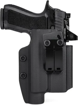 Sig P320 Holster with Light - IWB Holster for Sig Sauer P320 Compact M18 Carry with Streamlight TLR1/ TLR-1 HL/TLR-1S Flashlight - Red Dot Optics Cut - Appendix Carry Holster for Concealed Carry