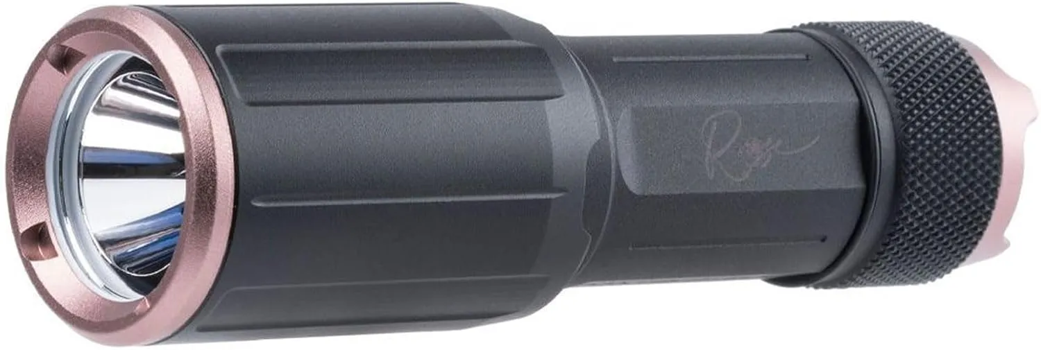 Sig Sauer Foxtrot-EDC 1350 Lumens Durable Waterproof Rechargeable Tactical Handheld Flashlight with Metal Deep Carry Pocket Clip, Compact Rose