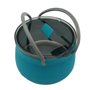 Silicone 750ML Eco-friendly Collapsible Pot Cookware (Kettle Versatile Folding Small Saucepan Lightweight) Camping Foldable