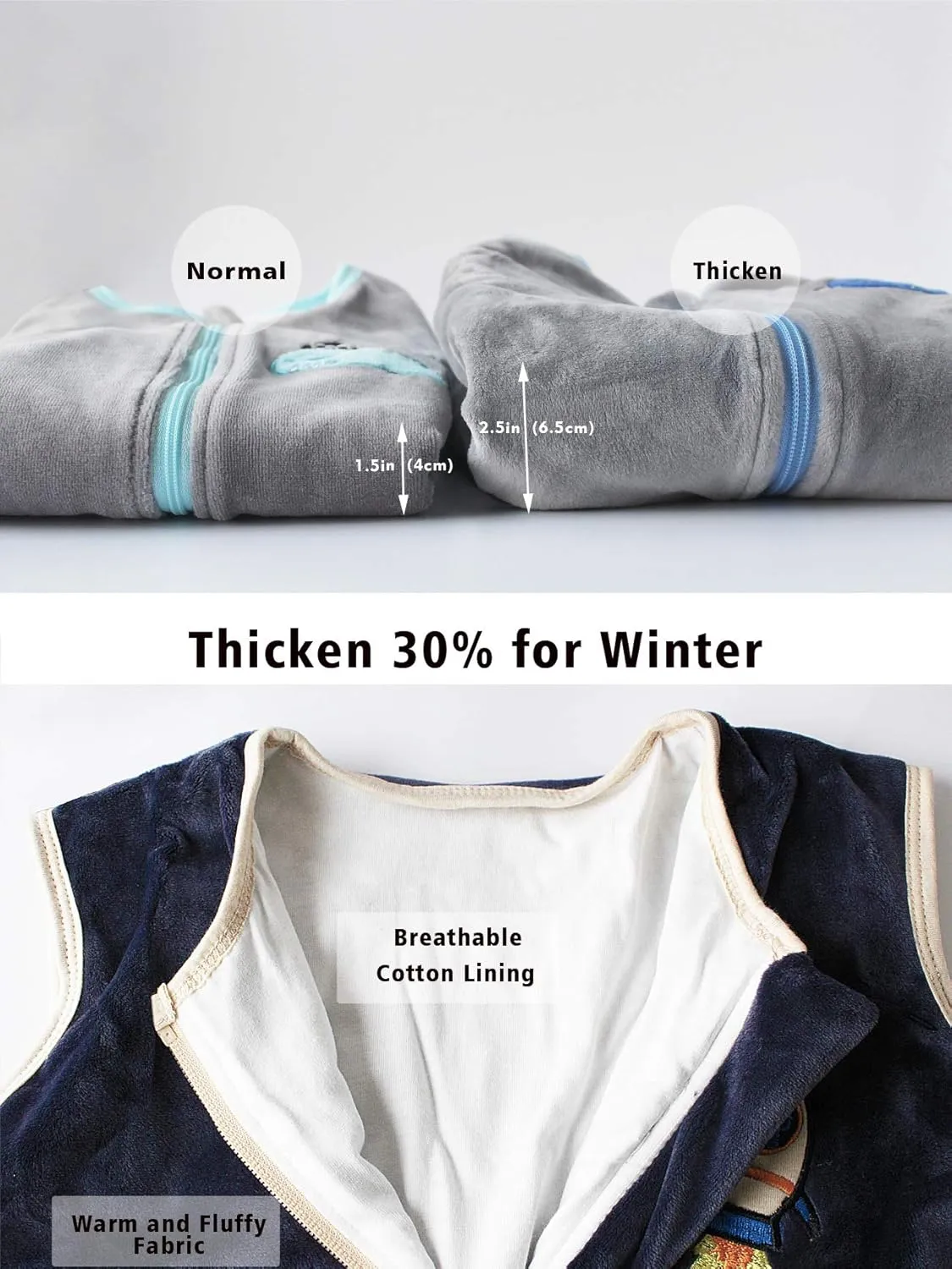Sincere Baby Sleep Sack Spring Autumn Warm Infant Walking Sleeping Bag with Legs Wearable Blankets Pajamas 6M-4Years