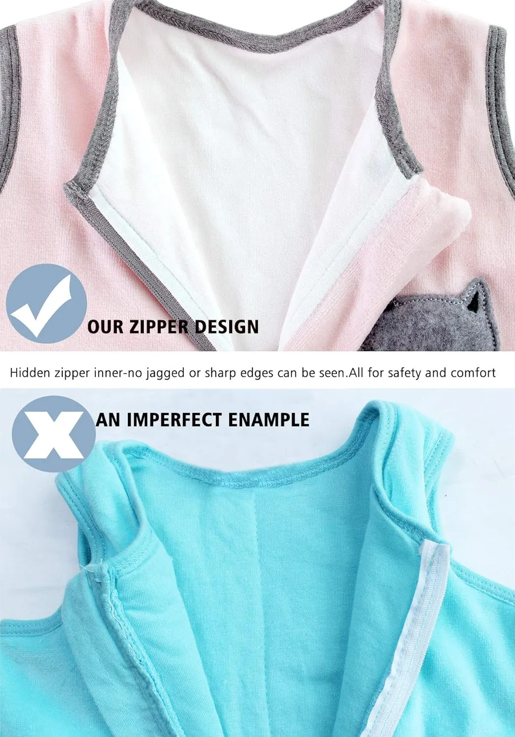 Sincere Baby Sleep Sack Spring Autumn Warm Infant Walking Sleeping Bag with Legs Wearable Blankets Pajamas 6M-4Years