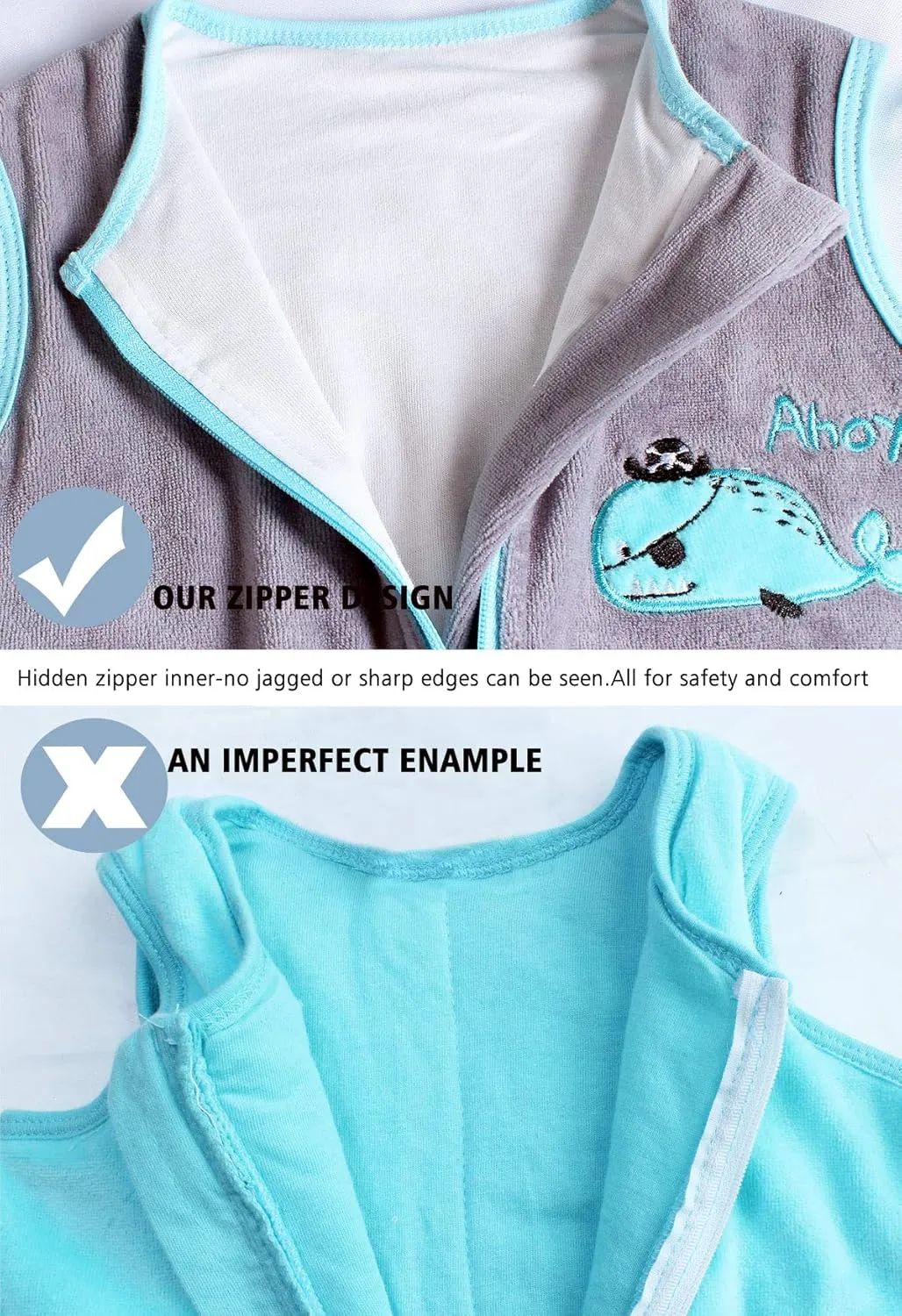 Sincere Baby Sleep Sack Spring Autumn Warm Infant Walking Sleeping Bag with Legs Wearable Blankets Pajamas 6M-4Years