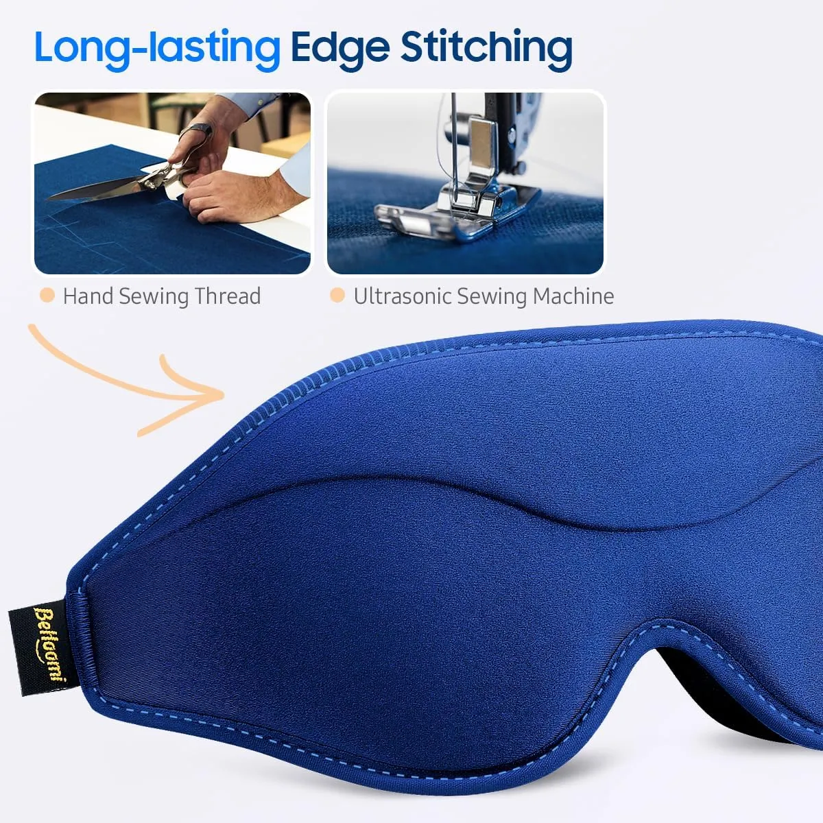Sleep Mask, 2 Packs Premium Eye Mask for Sleeping, Total Blackout, Superior Soft Comfort, Upgraded 3D Ergonomic Designed Sleeping Mask for Home, Office, Travel, Meditation, Yoga, Blue & Pink