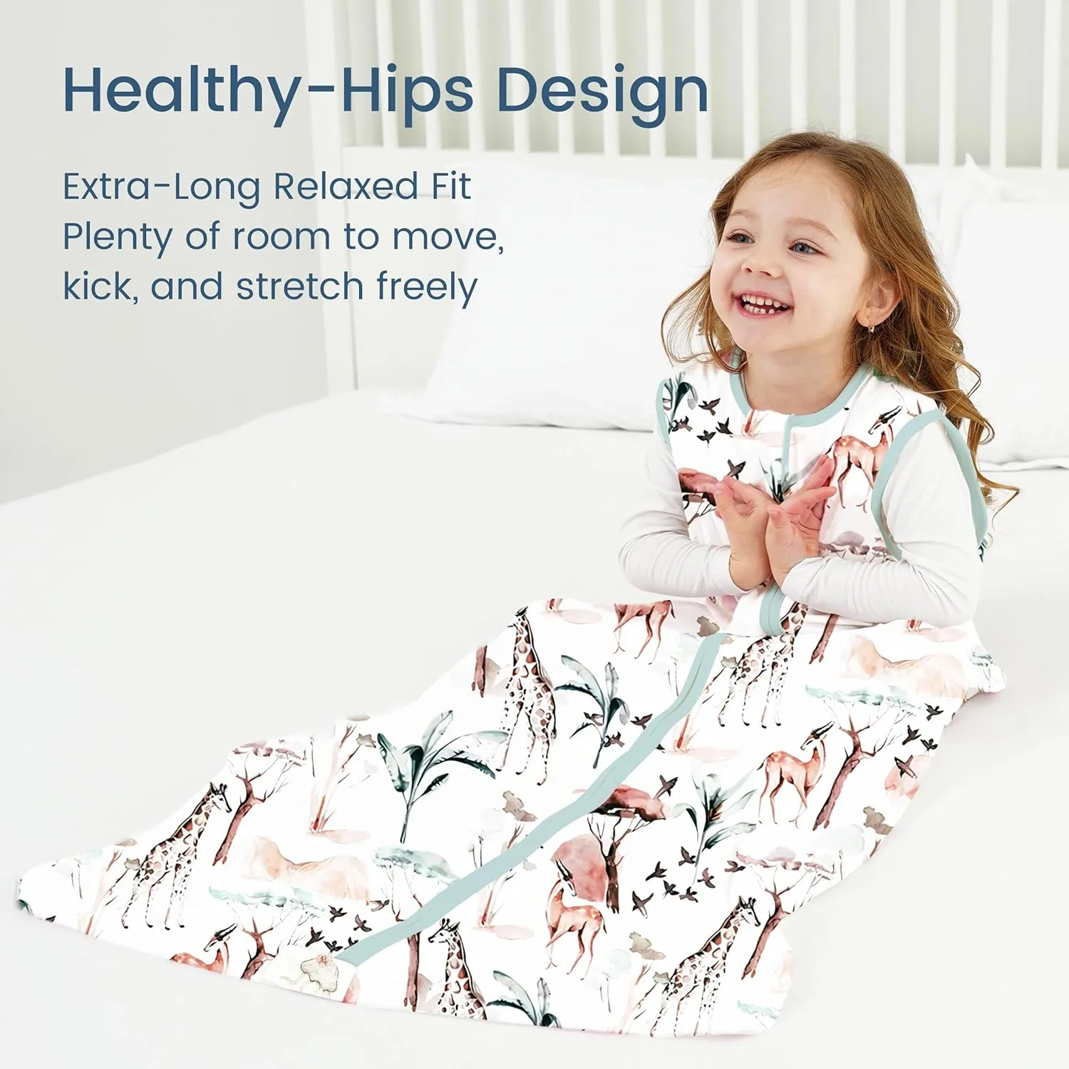 Sleep Sack 6-12-15 Months 2-Pack, 0.5 TOG Stretchy Summer Baby Wearable Blanket with 2-Way Safe Zippers, Cozy Soft Sleeveless Sleeping Bag for Babies