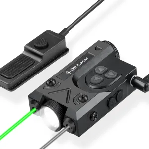 SMSlaser Upgraded Red/Green/Blue/Purple Laser Sight   Infrared(IR) Laser Beam   1200 Lumens Tactical Flashlight with Rechargeable Battery, Including Battery Charger and Remote Control Switch