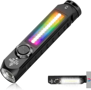 Sofirn IF24 Pro Super Bright Flashlight for Emergencies, 1800LM LED Flashlights for Camping, Rechargeable Flashlights High Lumens, Waterproof Flashlight Battery Powered, Magnetic Red Light Flashlight
