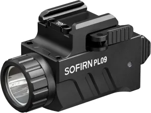 sofirn Pistol Light, 1600 Lumens USB C Rechargeable Compact Weaponlight with Strobe Function, High Performance Bright Tactical Flashlight for Handguns with Slidable Rail