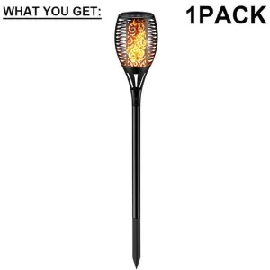 Solar Lights 96 LEDs Waterproof Flames Torch