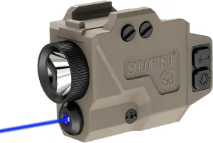 SOLOFISH Low Profile Beams for Guns, Magnetic Rechargeable Green Blue Red Beam for Pistol Handgun, Shockproof Compatible with Glock 17 19