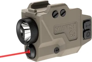 SOLOFISH Low Profile Beams for Guns, Magnetic Rechargeable Green Blue Red Beam for Pistol Handgun, Shockproof Compatible with Glock 17 19