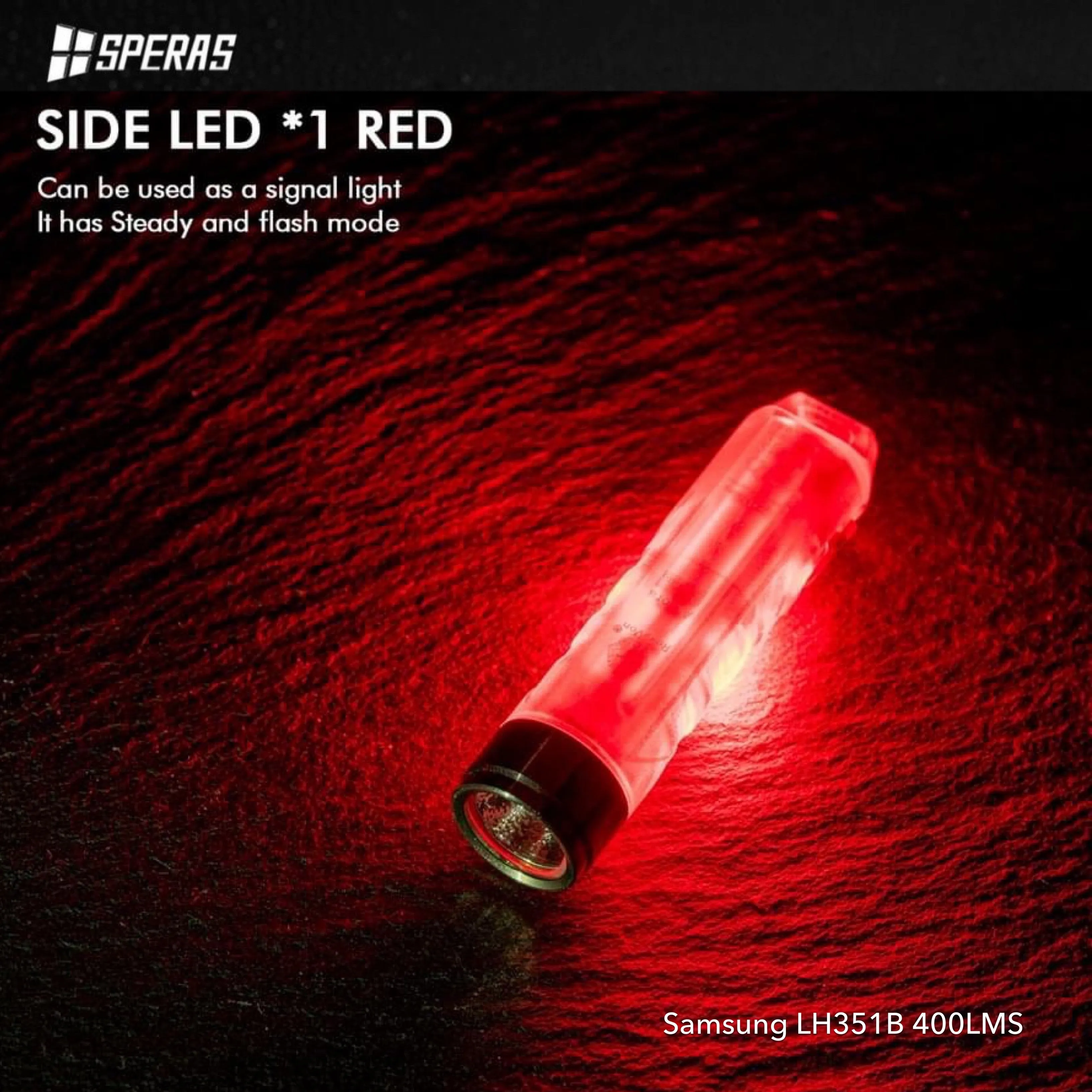 SPERAS S11 400LMS EDC Keychain Flashlight