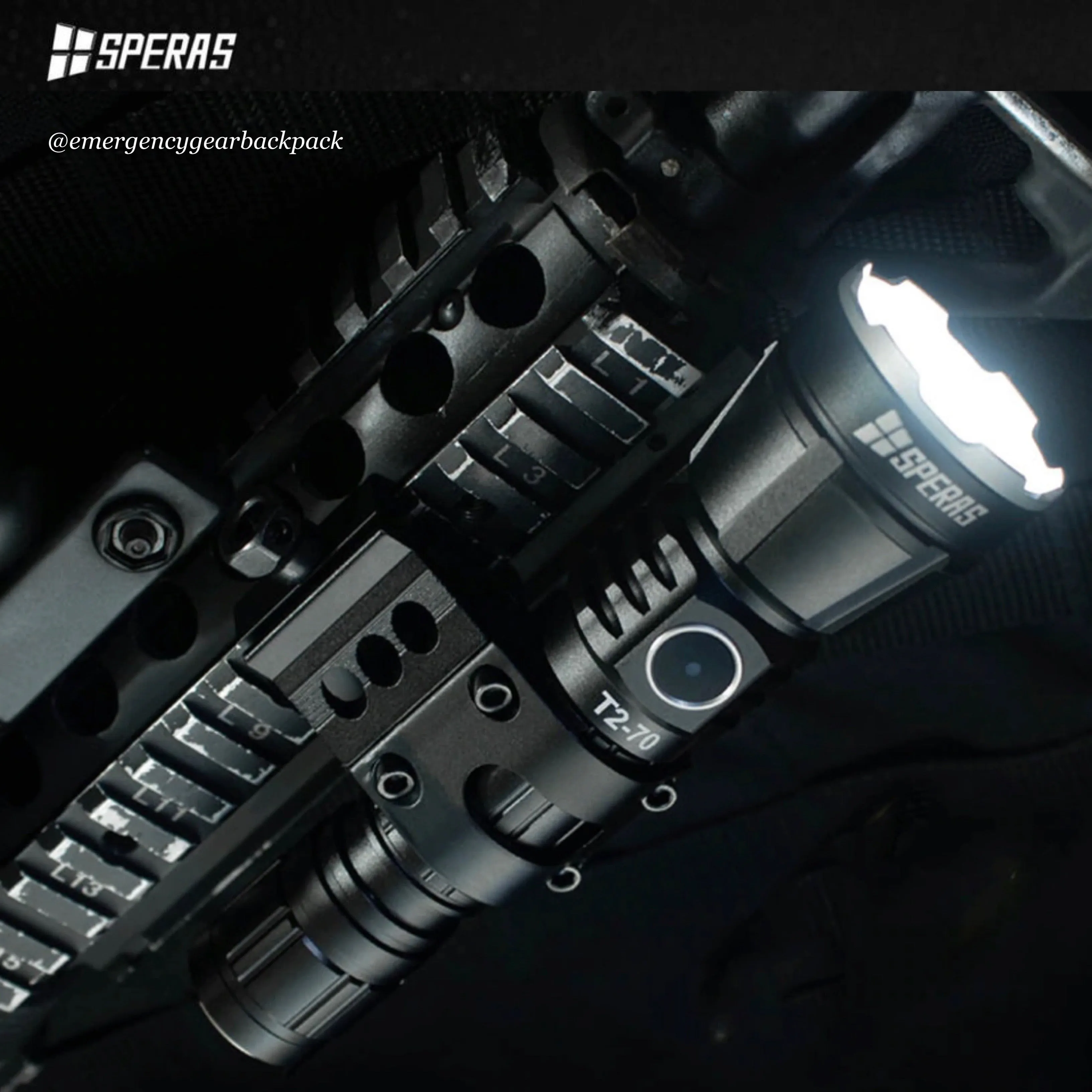 SPERAS T2-70 3300LMS 280M Tactical Flashlight