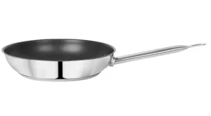 Stainless Steel Non-Stick Fry Pan with Welded Handle, Sandwich Bottom, SS 304, 32 CM, 12.5", Professional Cookware