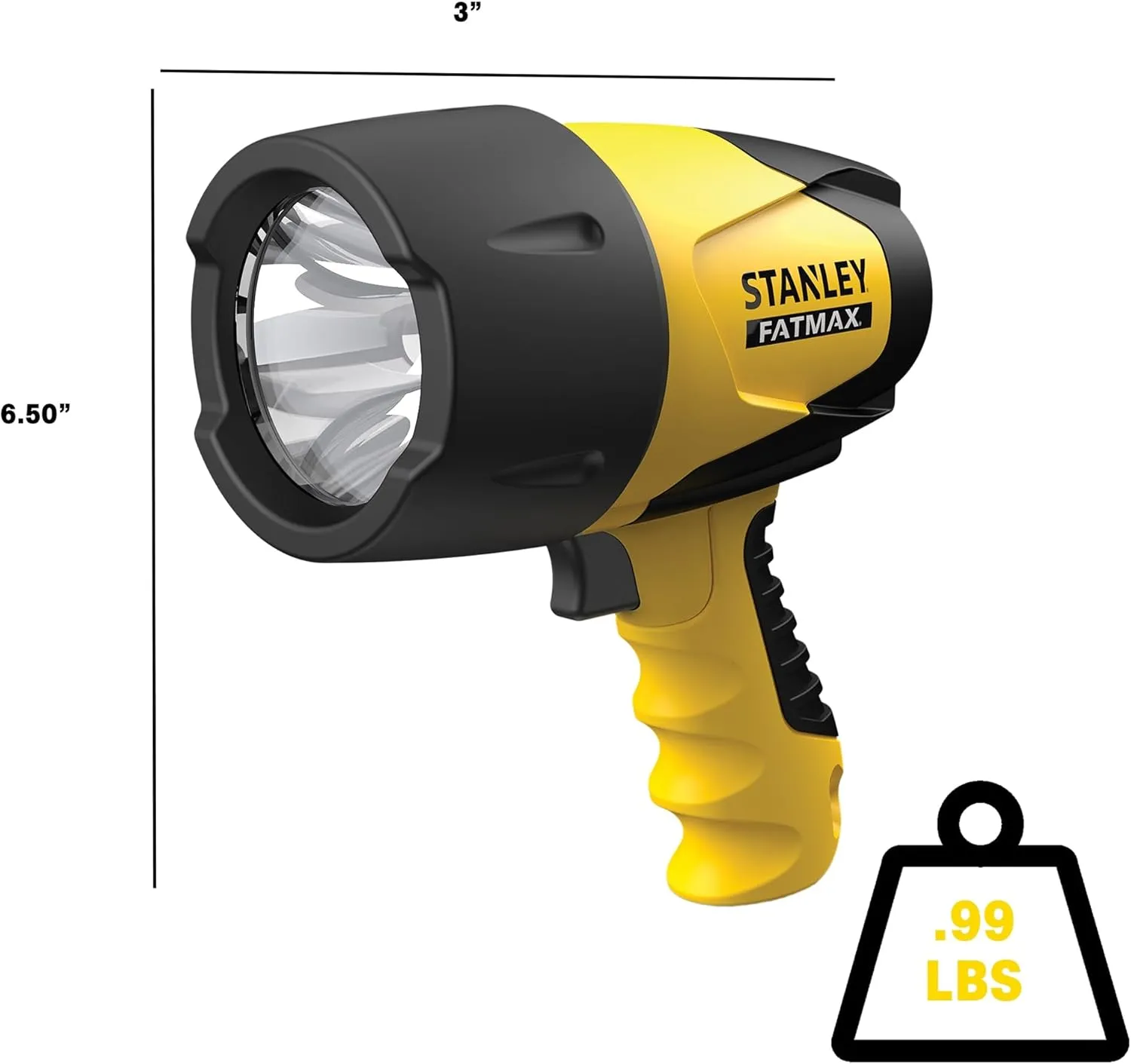 STANLEY Rechargeable Lithium Ion Ultra Bright LED Spotlight Flashlight