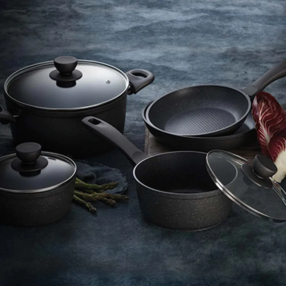 STANLEY ROGERS Quartz Stone Advanced Kitchen Pans 5pc Set