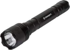 Stansport Heavy-Duty Tactical Flashlight W/Batteries - Cree T6 Bulb - 500 Lm, Black, One Size, 102-500